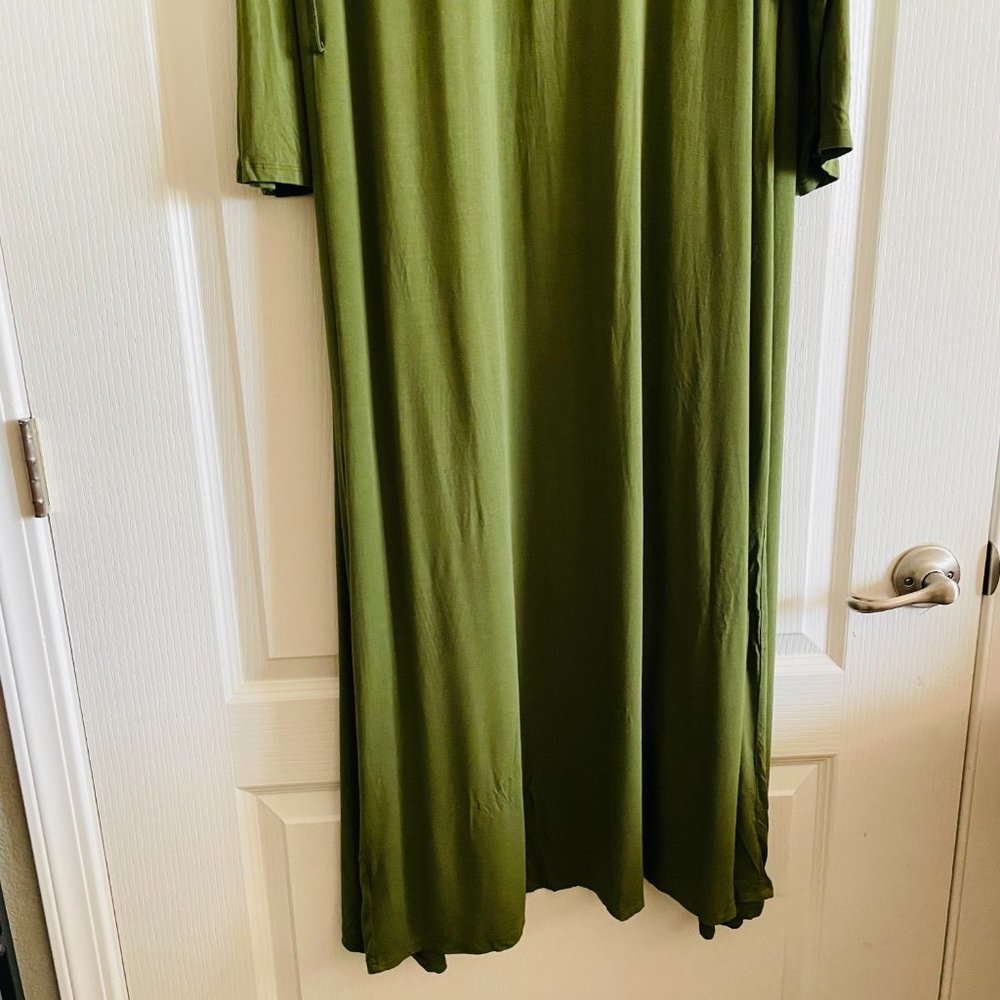 NorthStyle Super Comfy Flowy Hi-Lo Maxi Home Gown Lounge Beach Wrap Dress Robe S - Picture 4 of 10